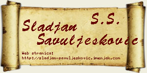 Slađan Savuljesković vizit kartica